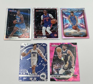 NBA Basketball Card Lot - Chet Holmgren  Franz Wagner  CJ McCollum  Ausar Thompson  Thomas Sorber RC