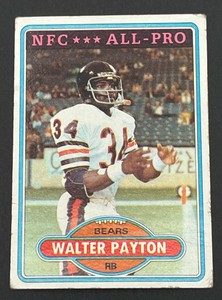 1980 Topps Football #160 Walter Payton All-Pro Chicago Bears