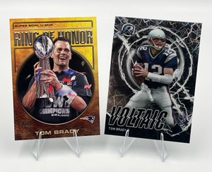 2024 Topps Voltaic #RV-11 Tom Brady  2026 Topps Ring of Honor Tom Brady #ROH-1