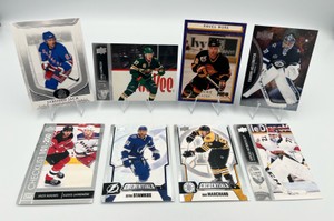 NHL Hockey Card Lot - Kaprizov  Hellebuyck  Jagr  Bure  Bobrovsky  Marchand  Stamkos  JACK HUGHES