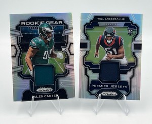 2023 Panini Prizm Football RC Rookie Patch Cards - Will Anderson Jr. & Jalen Carter