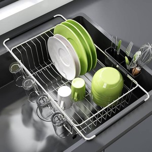 $27 JASIWAY Dish Drying Rack in Sink, Dish Drainer with Cup and Utensil Holder