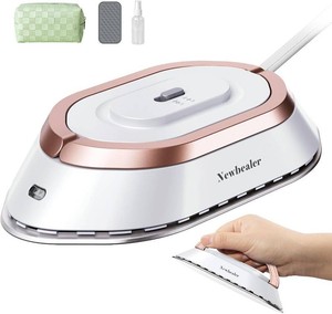 $30 Newbealer Travel Iron Set, 100-240V Mini Dry Iron for Clothes (No Steam)