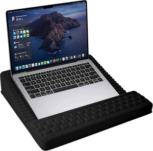 $29 Laptop Stand with Wrist Rest, Reversible Lap Desk with Support
