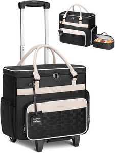 $60 Ytonet Rolling Laptop Bag Women, 15.6 In Rolling Briefcase for Women