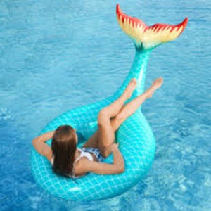 $30 Jasonwell Giant Inflatable Mermaid Tail Pool Float with Fast ...