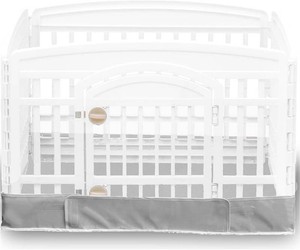 $20 Dog Playpen Bottom Pad Fits for 36 Inch 4 Panels Exercise Pet Playpen, Dog Crate Pad Puppy, Hoop and Loop Design (Note Playpen Not Included). -Grey