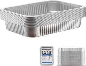 $50 Aluminum Foil Pans, Heavy Duty Disposable Aluminum Baking Pans (5 pack)