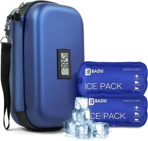 Gosemai Insulin Cooler Travel Case TSA Approved 2180g IcePack Temp Display (missing ice packs)