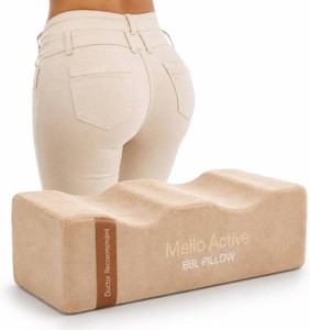 $30 Mello Active BBL Pillow After Surgery   Doctor-Recommended, Firm & Lightweight Sitting Cushion for Post-Op Recovery   Portable Support for Home, Car & Office   Ultimate Comfort & Stability Khaki