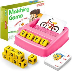 HahaGift Educational Toys for 2-5 Year Old Girl Gifts, Matching Letter Learning Games Activities, Christmas Birthday Gift for Toddler Kids Age 2 3 4 5 Year Olds Girls