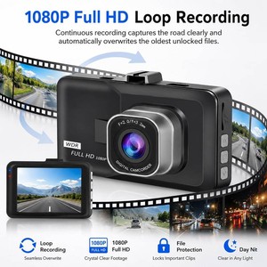 $104 3-inch 1080p High-Definition Dash cam for Cars, 24 Hour Recording, 170  Large Wide-Angle,Super Night Vision dhfidsaijf