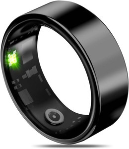 $74 Smart Health Ring Fitness Tracker for Men Women, Sleep, Stress & Activity Monitoring, IP68 Waterproof, Long Lasting Battery, Graphite 6#