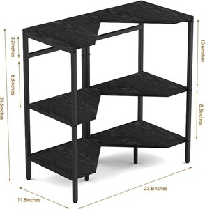 $39 CADUKE Pedestal Sink Shelf, 2 Pack Under Sink Organizers and Storage, Black