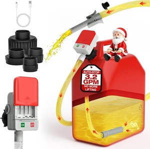 $37 Keimi Electric Fuel Transfer Pump with Auto-Stop, 3.2 Gallon per Min