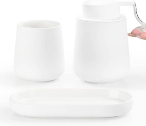 $36 BosilunLife Ceramic Bathroom Accessories Set 3 Pcs