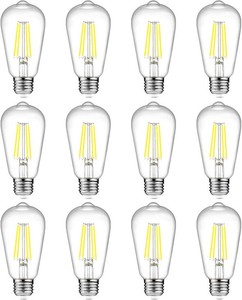 $29 Ascher LED Edison Bulbs, E26 Base Vintage Light Bulb, 6W (60W Equivalent)