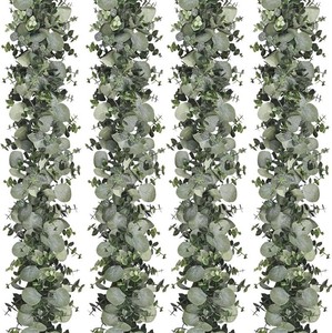$26 Dolicer 4 Packs 6FT Artificial Eucalyptus Garland Faux Greenery Garland
