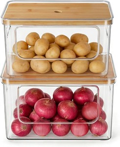 $27 Hudgan Potato and Onion Storage Bin for Pantry Organizer, Veggie Container