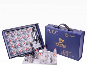 $33 Hansol Cupping Therapy Equipment Set with Pumping Handle 17 Cups (Made in Korea)