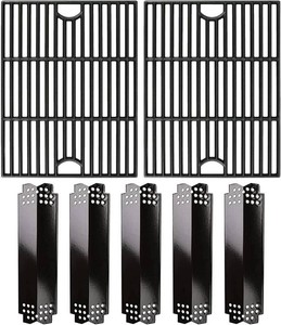 $57 Hisencn Cast Iron Grates & Porcelain Heat Plate for Nexgrill 45 Burner
