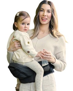 $32 Grownsy Safety-Certified Baby Hip Seat Carrier for Babies & Toddlers, Black