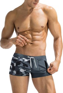 $23 COOFANDY Mens Swim Trunks Bathing Suit Swim Brief Square Leg Board Short Size Unknown Possible Large