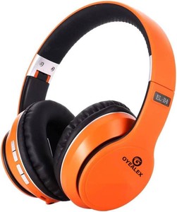$28 Active Noise Cancelling Bluetooth Over Ear Headphones, Orange