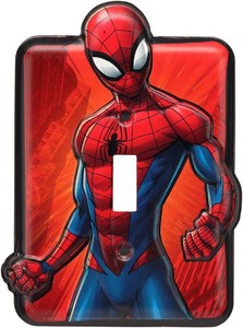 Marvel Spider-Man Embossed Metal Light Switch Plate