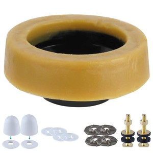 Hibbent Extra Thick Toilet Wax Ring, Toilet Bowl Wax Seal with Closet Bolts