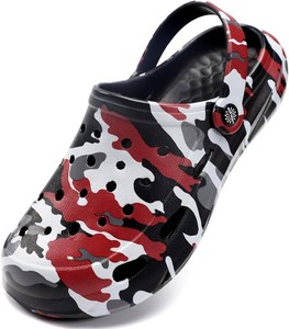 $26 Kids Boys Girls Classic Camo Garden Clogs & Mules  Lightweight Summer Shoes - Quick-Dry Non-Slip Beach Clogs
