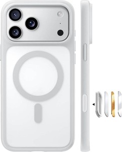 $30 TORRAS Magnetic Shockproof for iPhone 17 Pro Case, Camera Control Silver