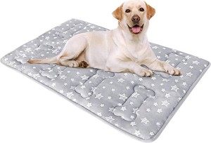 Dog Crate Bed Mat (36 X 23), Soft Dog Bed Pad Mat with Cute Stars