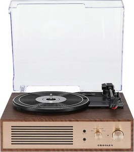$82 Crosley CR6045A-WA Miles Record Player, Walnut