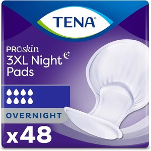 $55 TENA Incontinence Pads, 3XL Plus Size, Overnight Absorbency, for Men & Women, ProSkin - 24 Count