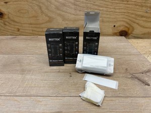 $20 BESTTEN 3 Pack Slide Dimmer Light Switch, Quiet Rocker, Super Slim Single Pole or 3 Way Dimmable Switch, Max 300W LED, CFL, 600W Incandescent, ETL Listed, White