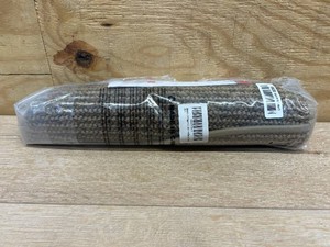 BEQHAUSE Dirt Trapper Door Mat 17 x 30 Half Circle Non Slip Rugs, Taupe