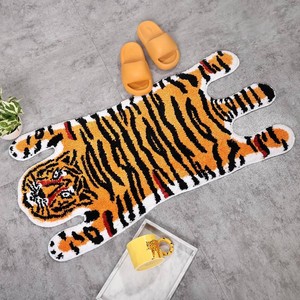 $26 Panstar Tiger Rug for Bathroom, Yellow Tiger Bath Mat Non Slip Animal Rug