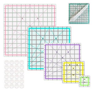 Quilting Rulers,5 Square Quilting Rulers(2.5,5,8.5,10,12)