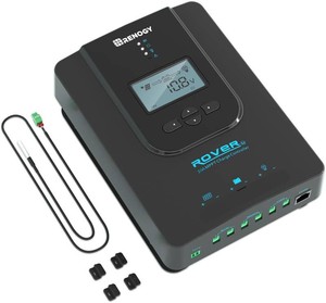 $160 Renogy Rover 30A 12V24V Auto DC Input MPPT Solar Charge Controller Parameter Adjustable LCD Display Solar Panel Regulator fit for Gel Sealed Flooded and Lithium Battery, Rover 30A,Black, Missing Power Cord