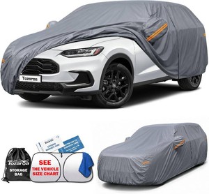 $61 SUV Cover Waterproof All-Weather,Outdoor Full Exterior Car Covers Custom Fit for Honda HR-V,Ford Bronco Sport,Hyundai Kona,Nissan Kicks,Trailblazer,etc,Size S1(See Size Chart)