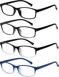 Gaoye Reading Glasses Men - Blue Light Blocking Lenses, TR90 Frames, UV400 - Eyeglasses with Clear Vision