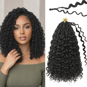 $28 8 Packs Prelooped Boho Gogo Curl Crochet Hair(12 Inch, 2#)