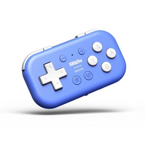 $25 8Bitdo Micro Bluetooth Gamepad Pocket-sized Mini Controller for SwitchSwitch 2, Android, and Raspberry Pi, Supports Keyboard Mode (Blue)