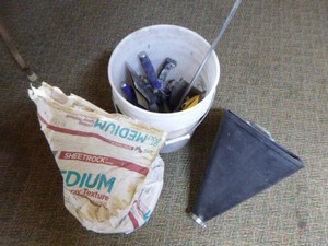 Many Assorted Tools for Texture Spraying
