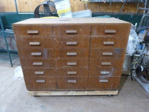 18 Drawer Wooden Chest