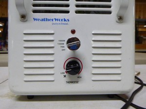 Weather Works Portable Fan Forced Heater