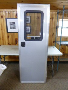 Metal Exterior RV Door with Screen Door