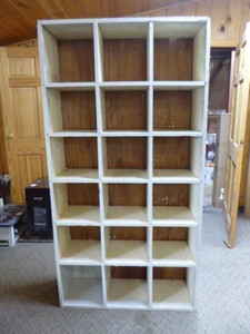 Wooden Storage Unit with 18 Cubby Holes