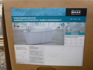 New Maax Freestand Bathtub